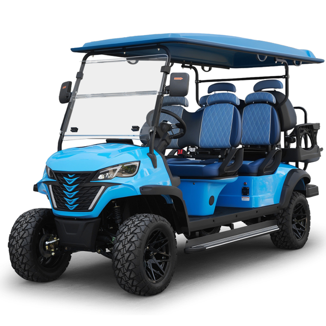 OEM Street Legal Hunting Buggy Golf Car 4+2 Seats Passenger Lithium Battery Electric Off Road Golf Cart