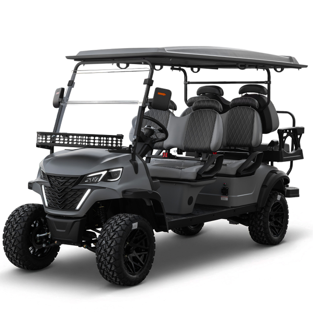 Factory Price 4+2 Seat Lithium Battery 6 Persons Lifted Electric Golf Buggy Hunting Cart