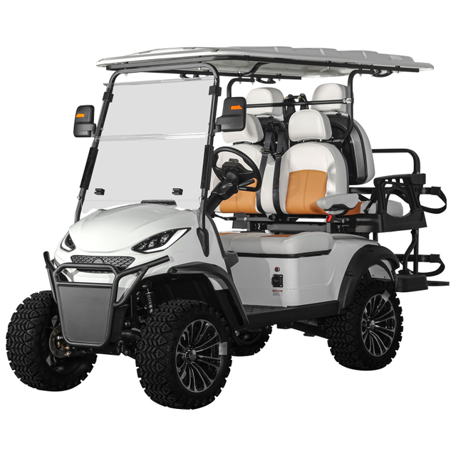 China 48 Volt 4 Person Electric Utility Vehicle Golf Car Buggy 2+2 Seaters Lifted Off Road Electric Golf Cart