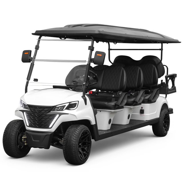China Factory Custom Club Car 8 Seats 6+2 Battery Golf Carts Electric Golf Buggy