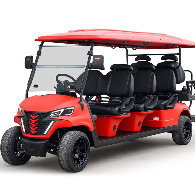 China Factory Custom Club Car 8 Seats 6+2 Battery Golf Carts Electric Golf Buggy