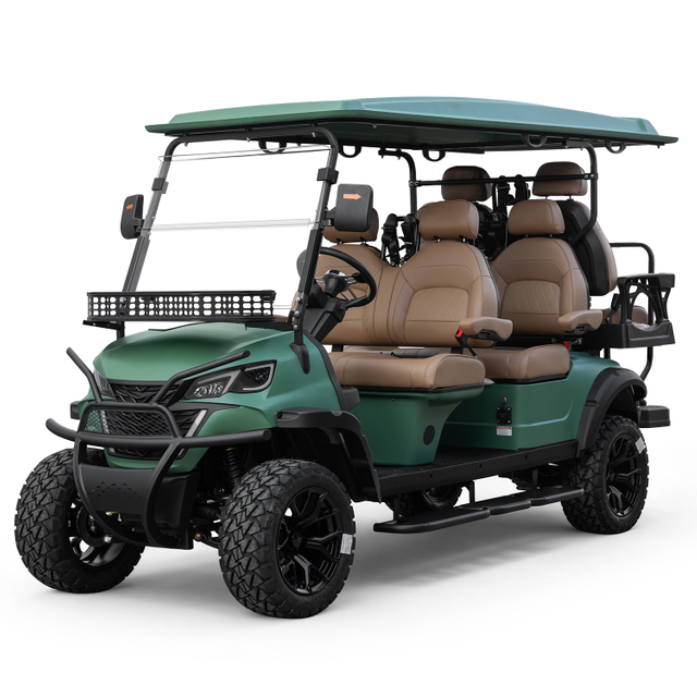 Factory Price 4+2 Seat Lithium Battery 6 Persons Lifted Electric Golf Buggy Hunting Cart