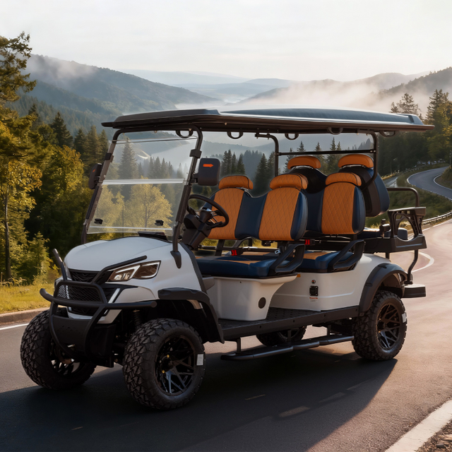 Factory Price 4+2 Seat Lithium Battery 6 Persons Lifted Electric Golf Buggy Hunting Cart