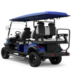 Factory Price 4+2 Seat Lithium Battery 6 Persons Lifted Electric Golf Buggy Hunting Cart