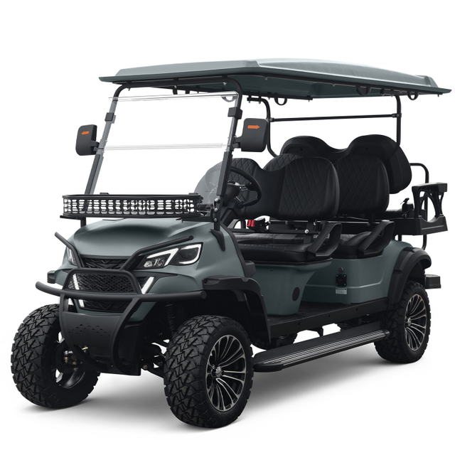 Whanlong Manufacturers Lithium Battery Golf Cart 6 Seater Lifted Off Road Electric Golf Trolley Cart