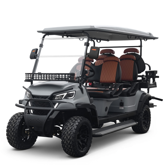 Whanlong Electric Vehicle Offroad Buggy 4+2 Seats Golf Trolley Electric Golf Cart