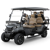 Factory Price 4+2 Seat Lithium Battery 6 Persons Lifted Electric Golf Buggy Hunting Cart
