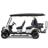 Factory Price 4+2 Seat Lithium Battery 6 Persons Lifted Electric Golf Buggy Hunting Cart