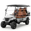Factory Price 4+2 Seat Lithium Battery 6 Persons Lifted Electric Golf Buggy Hunting Cart