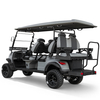 Factory Price 4+2 Seat Lithium Battery 6 Persons Lifted Electric Golf Buggy Hunting Cart