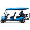 Factory Price 4+2 Seat Lithium Battery 6 Persons Lifted Electric Golf Buggy Hunting Cart