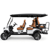 Factory Price 4+2 Seat Lithium Battery 6 Persons Lifted Electric Golf Buggy Hunting Cart