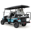 Factory Price 4+2 Seat Lithium Battery 6 Persons Lifted Electric Golf Buggy Hunting Cart