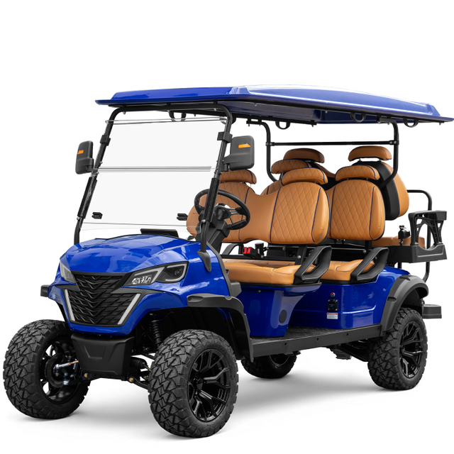 Factory Price 4+2 Seat Lithium Battery 6 Persons Lifted Electric Golf Buggy Hunting Cart