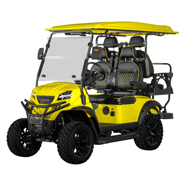 Customized Golf Car 48v Electric Vehicle Hunting Buggy 4 Seaters Lifted Electric Golf Cart