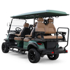 Factory Price 4+2 Seat Lithium Battery 6 Persons Lifted Electric Golf Buggy Hunting Cart