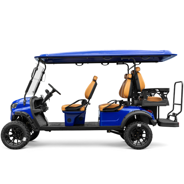 Factory Price 4+2 Seat Lithium Battery 6 Persons Lifted Electric Golf Buggy Hunting Cart
