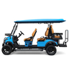 Factory Price 4+2 Seat Lithium Battery 6 Persons Lifted Electric Golf Buggy Hunting Cart