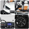 China 48 Volt 4 Person Electric Utility Vehicle Golf Car Buggy 2+2 Seaters Lifted Off Road Electric Golf Cart